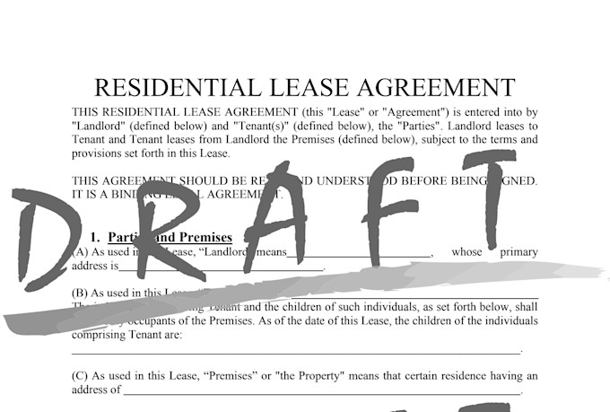 draft a residential lease agreement